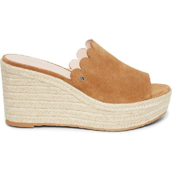 New Kate Spade Toby Scalloped Wedges - Picture 3 of 7